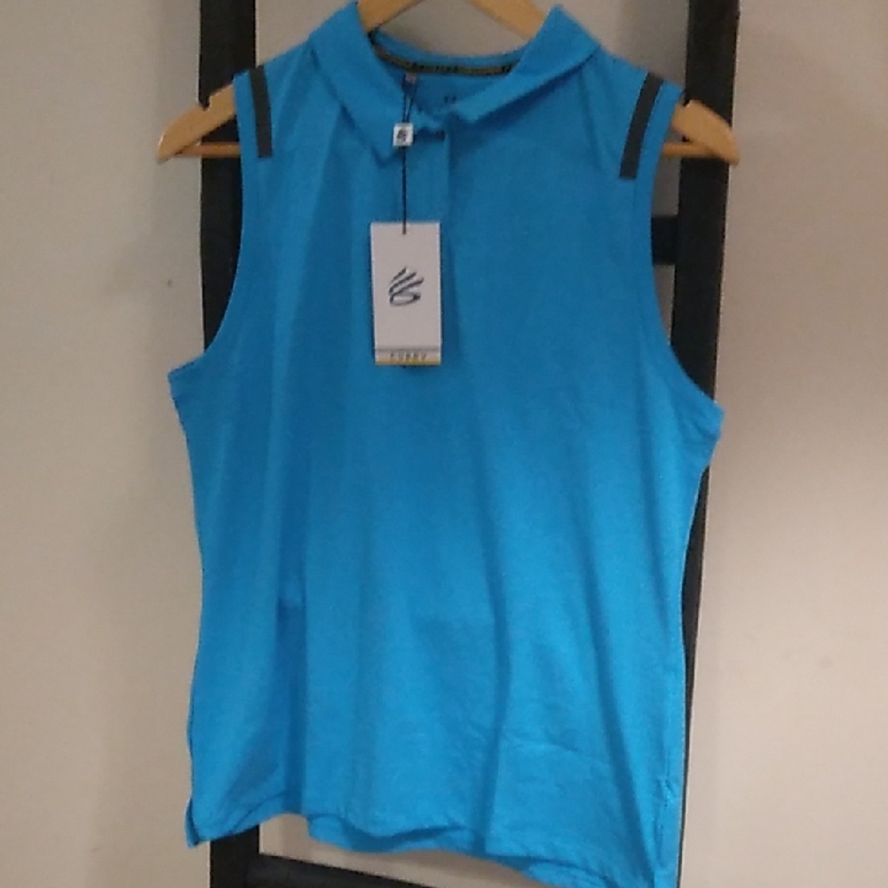 Women's Under Armour Curry Splash SL Polo NWT